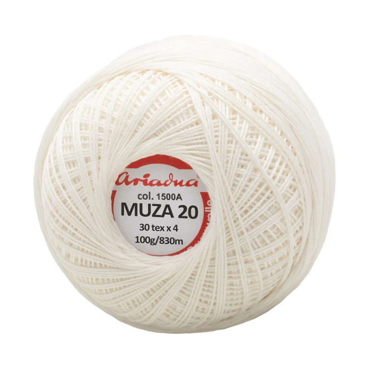Kordonek Muza 20 / 100 g / 1500A krem