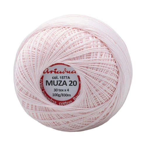 Kordonek Muza 20 / 100 g / 1577A pudrowy róż
