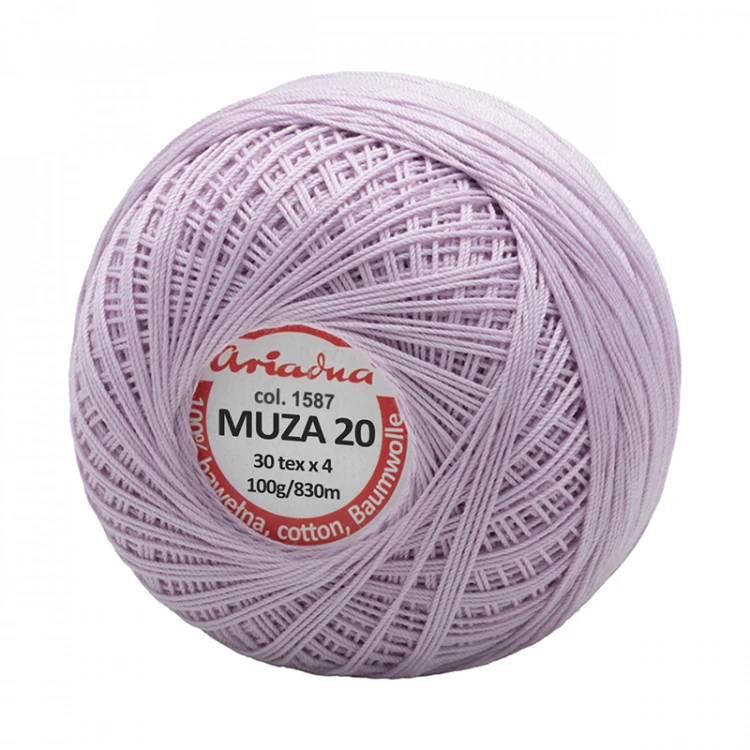 Kordonek Muza 20 / 100 g / 1587 lawenda
