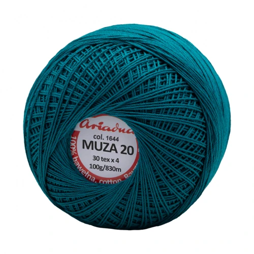 Kordonek Muza 20 / 100 g / 1644 ciemny morski