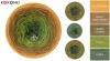 Zestaw na sweter Charlotte od Kotek i motek 01N / Kokonki Nature / Musztarda/masło orzechowe/ciemna oliwka/pesto/jodła + wzór PDF