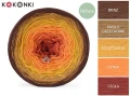 Zestaw na sweter Charlotte od Kotek i motek 06N / Kokonki Nature / Brąz/masło orzechowe/musztarda/dynia/cegła + wzór PDF