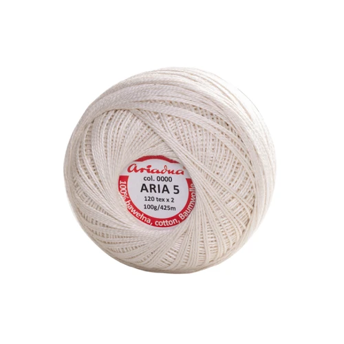 Kordonek Aria 5 / 100 g / 0000 naturalny