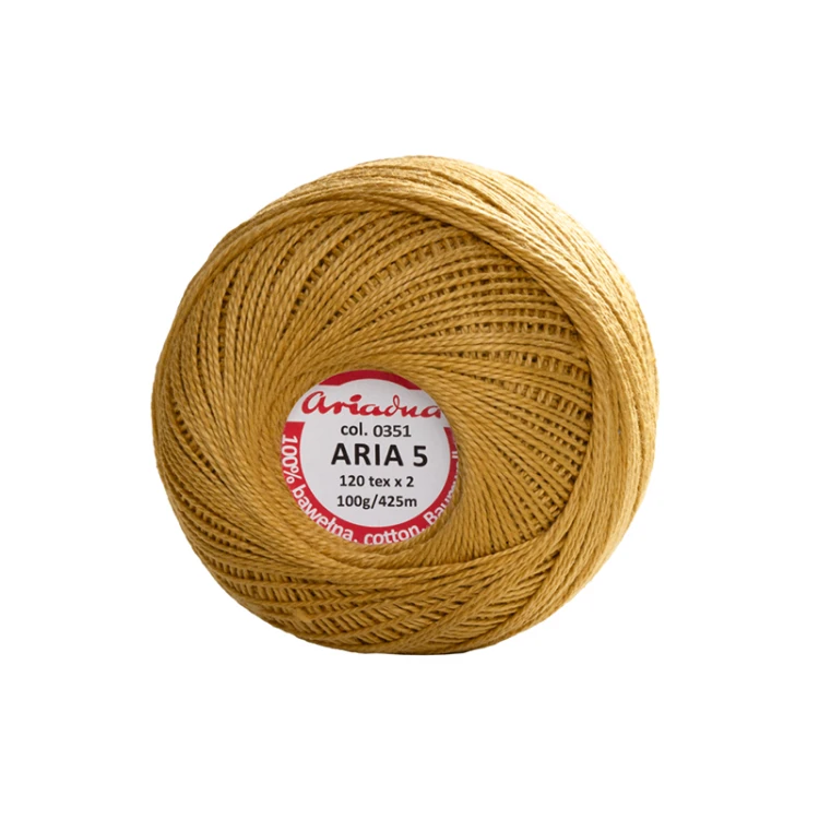 Kordonek Aria 5 / 100 g / 0351 jasna musztarda