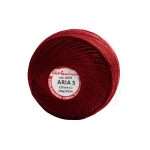 Kordonek Ariadna Aria 5 / 100 g / 0353 jasne bordo