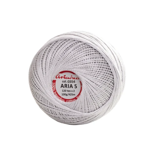 Kordonek Aria 5 / 100 g / 0354 popielaty