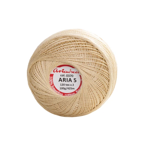 Kordonek Aria 5 / 100 g / 0370 ptysiowy
