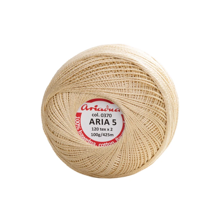 Kordonek Aria 5 / 100 g / 0370 ptysiowy