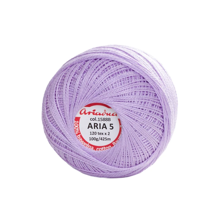 Kordonek Aria 5 / 100 g / 1588B jasny fiolet