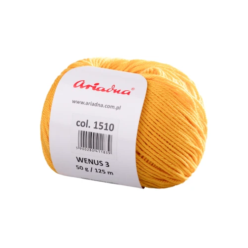 Włóczka Ariadna Wenus 3 / 1510 kurkuma
