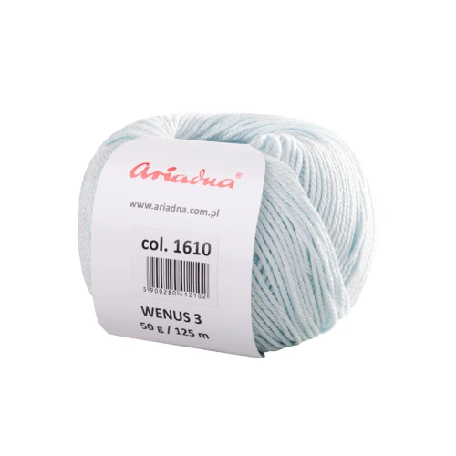 Włóczka Ariadna Wenus 3 / 1610 lodowy błękit
