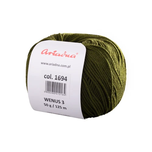 Włóczka Ariadna Wenus 3 / 1694 paproć
