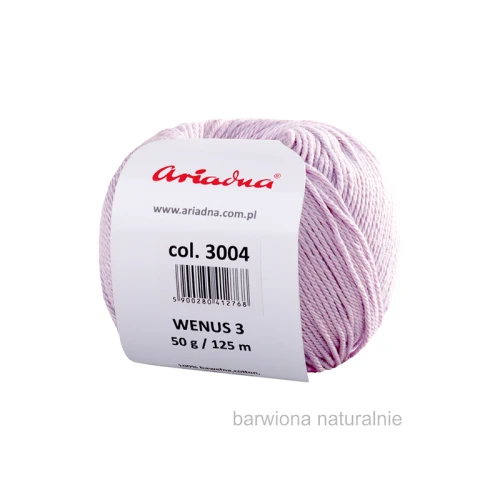 Włóczka Ariadna Wenus 3 / 3004 lawenda