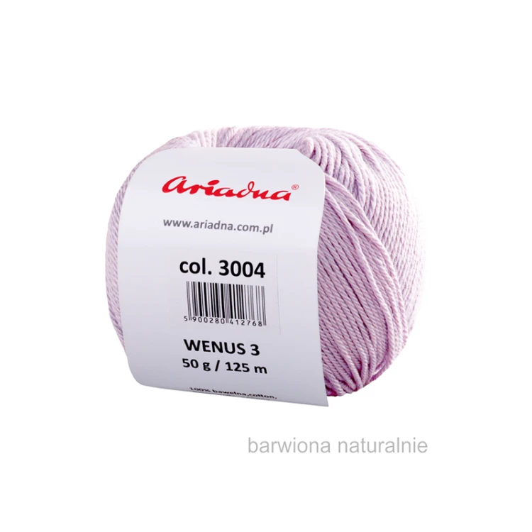 Włóczka Ariadna Wenus 3 / 3004 lawenda