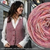 Autorka: @szarlotka_knits; Wzór: Love Story Vest od @otulamy; Kokonek Sky + Gabo Wool Baby Silk Yak brudny róż; druty 5mm