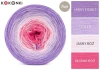 KOKONEK_Pure P188 - Jasny fiolet/fiołek/jasny róż/słodki róż, 3 nitki, 1200 m, 240 g - GOTOWY