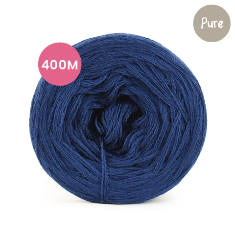 KOKONEK_Pure Mono jeden kolor - granat / 3 nitki / 400 m / 80 g - GOTOWY