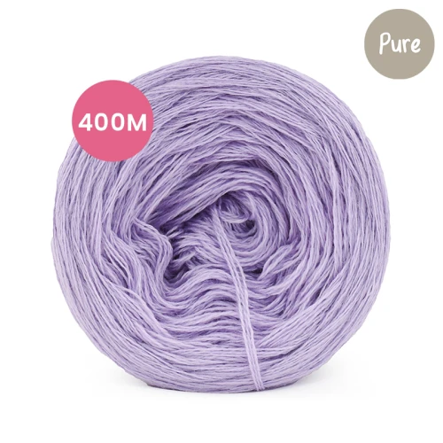 KOKONEK Mono Pure jeden kolor - fiołek, 3 nitki, 400 m, 80 g - GOTOWY