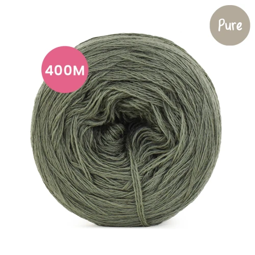 KOKONEK Mono Pure jeden kolor - eukaliptus, 3 nitki, 400 m, 80 g - GOTOWY