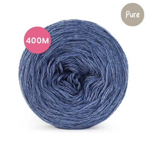 KOKONEK Mono Pure jeden kolor - jeans, 3 nitki, 400 m, 80 g - GOTOWY