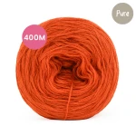 KOKONEK_Pure Mono jeden kolor - marchewka / 3 nitki / 400 m / 80 g - GOTOWY