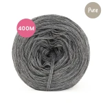 KOKONEK_Pure Mono jeden kolor - szary / 3 nitki / 400 m / 80 g - GOTOWY