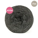 KOKONEK_Pure Mono jeden kolor - ciemny szary / 3 nitki / 400 m / 80 g - GOTOWY