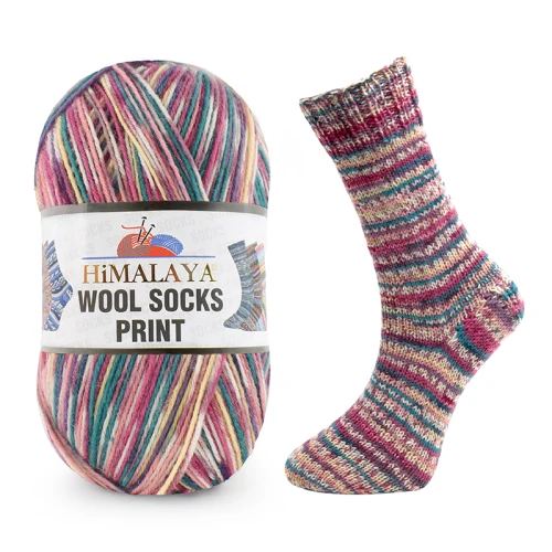 Włóczka skarpetkowa Himalaya Wool Socks Print S60-03