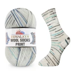 Włóczka skarpetkowa Himalaya Wool Socks Print S61-07