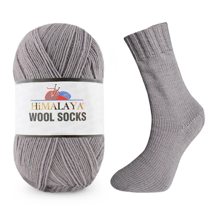 Włóczka skarpetkowa Himalaya Wool Socks S-829 / stalowy