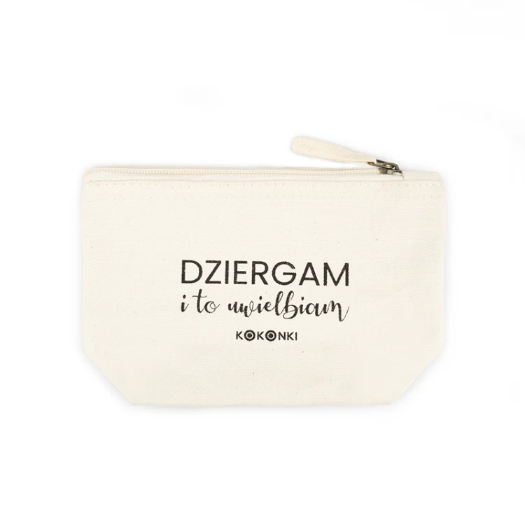 Etui/saszetka bawełniana KOKONKI "Dziergam..." / mała