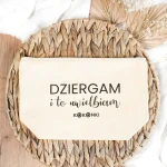 Etui/saszetka bawełniana KOKONKI "Dziergam..." / duża
