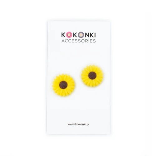 Stopery do drutów Kokonki Accessories / słonecznik / 2 szt.