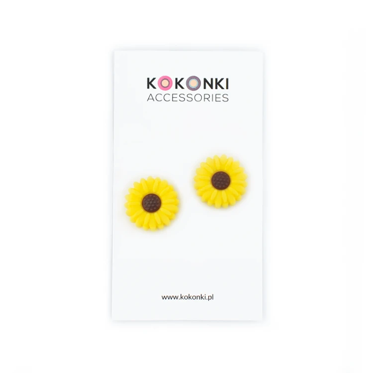 Stopery do drutów Kokonki Accessories / słonecznik / 2 szt.