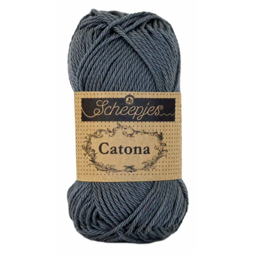 Włóczka Scheepjes Catona 393 / 50 g - antracyt
