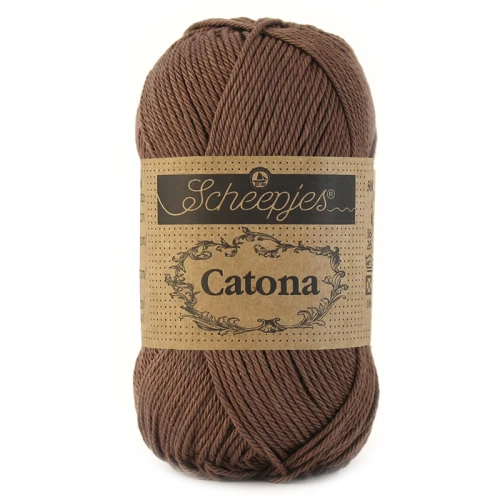 Włóczka Scheepjes Catona 507 / 50 g - czekolada