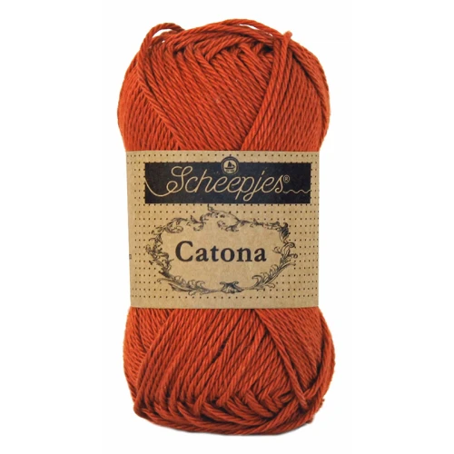 Włóczka Scheepjes Catona 388 / 50 g - rdza