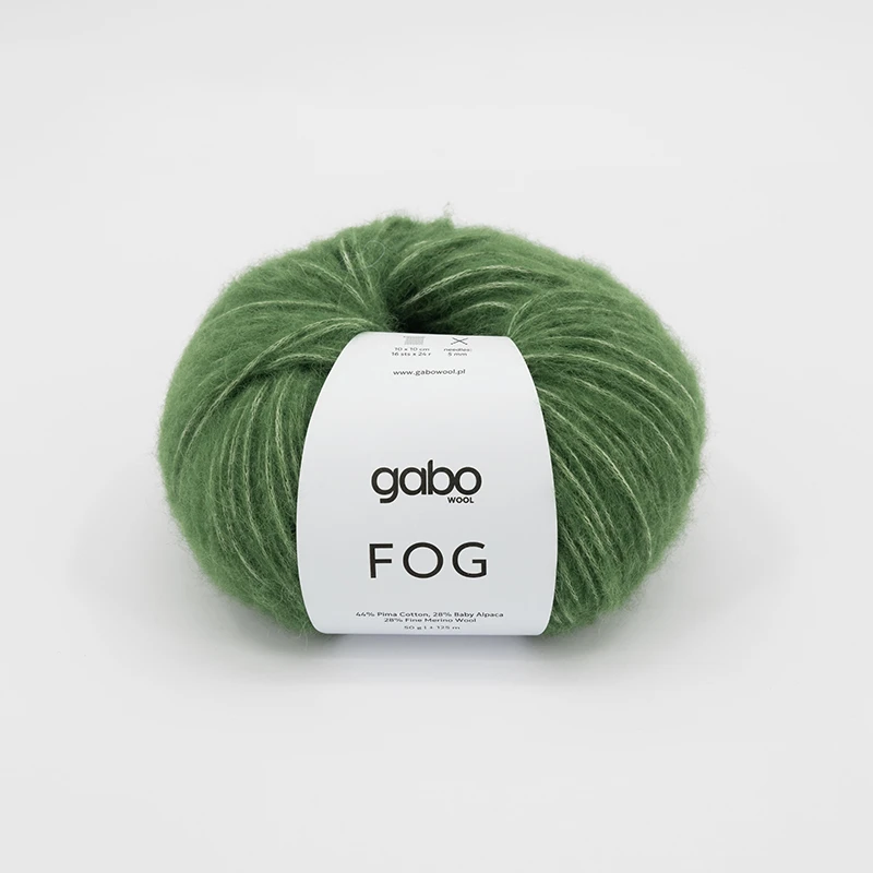 Włóczka Gabo Wool Fog 6350 / zielony mech