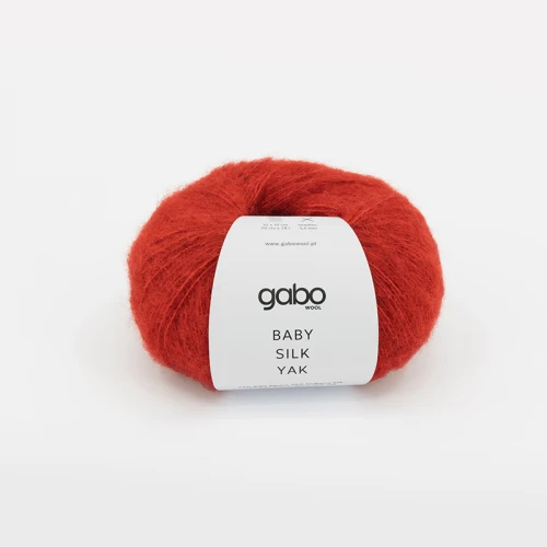 Włóczka Gabo Wool Baby Silk Yak 9301 / szkarłatna czerwień