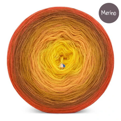 KOKONEK Merino 817 SisHomemade Fall - Rudy/ciepły brąz/miodowy/kurkuma/intensywny żółty