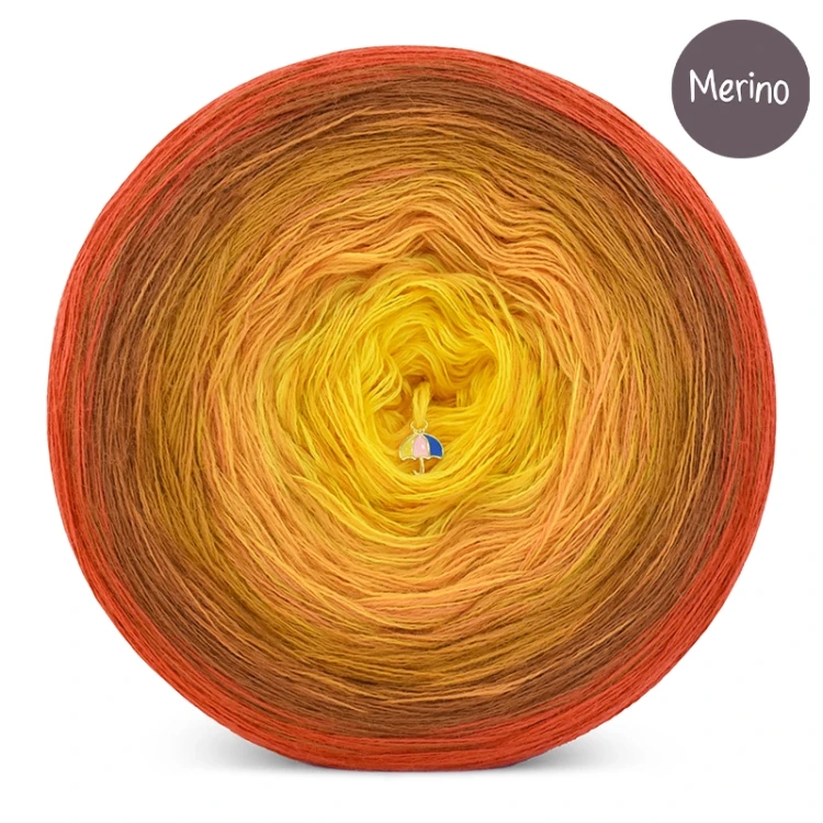 KOKONEK Merino 817 SisHomemade Fall - Rudy/ciepły brąz/miodowy/kurkuma/intensywny żółty
