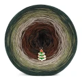 KOKONEK Merino 820 Sugar and spice - Butelkowa zieleń/khaki/orzech melanż/brąz/czekolada
