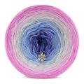 KOKONEK Merino 821 Icy pink Christmas - Chłodny róż/jasny róż/jasny szary melanż/jasny niebieski/atrament
