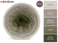 KOKONEK Merino 824 - Lniany/safari/orzech melanż/khaki/khaki melanż