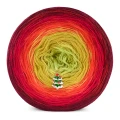 KOKONEK Merino 829 Let's decorate - Bordo/czerwień/jarzębina/złoty/limetka