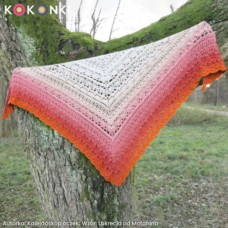 KOKONEK Merino 822 Santa, I'm waiting - Koniak/cegła/malwa/ciepły beż/jasny beż