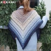 KOKONEK Merino 825 Crystal frost - Melanit/szaroniebieski melanż/jasny błękit/jasny beż/cappuccino