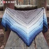 KOKONEK Merino 825 Crystal frost - Melanit/szaroniebieski melanż/jasny błękit/jasny beż/cappuccino