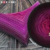 KOKONEK Merino 819 Light up - Czekolada/wino/burak/jeżyna/fuksja