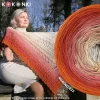 KOKONEK Merino 822 Santa, I'm waiting - Koniak/cegła/malwa/ciepły beż/jasny beż